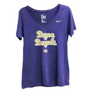 The Nike Tee / Bayou Bengals (LSU) / Purple / Short Sleeve / V-Neck / Large